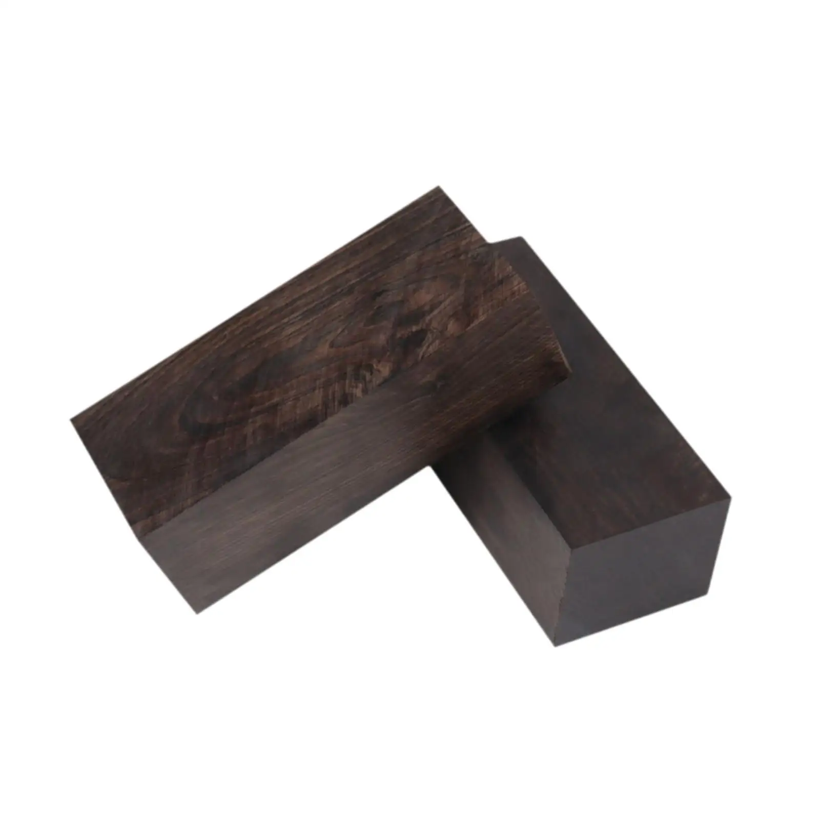2 Pieces Ebony Lumber DIY Material Lumber Handle Fades Resistant Instruments Smooth Surface Lumber Guitar Picks Ebony Blank