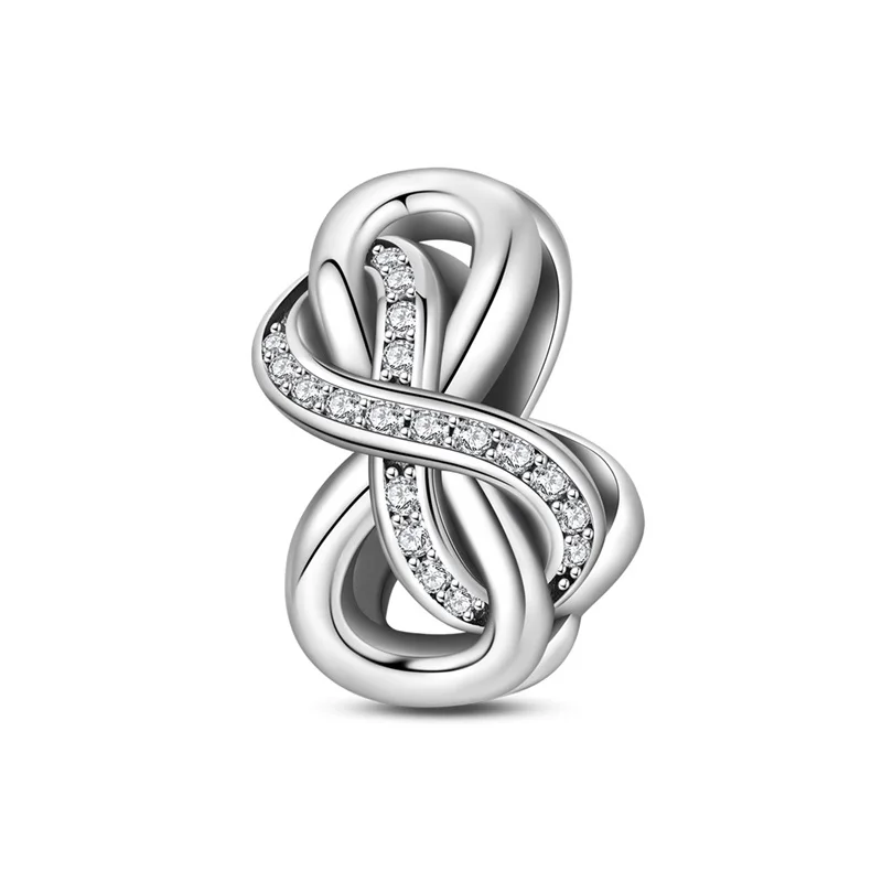 2026 New 925 Sterling Silver Möbius Strip Charms Beads For Women Fit Original Bracelet DIY Birthday Party Jewelry Gifts