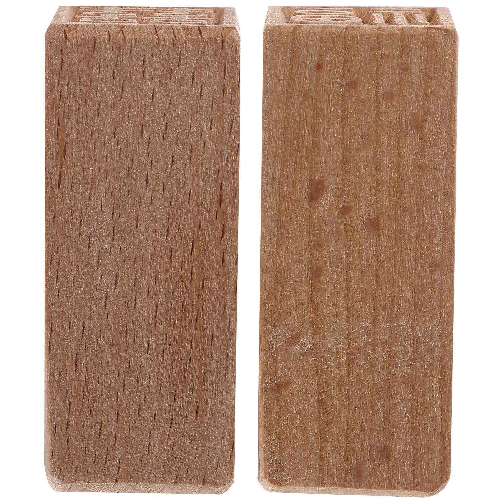 

2pcs BeechWood Cake Stamps SmoothSurface DIYCrafting Tools ForCake Candies Jelly Mousse Bread Chocolate DessertMaking Molds