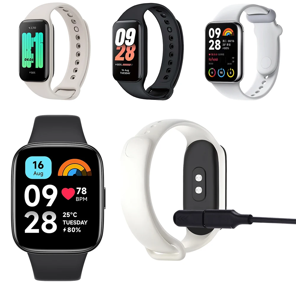 

USB TYPE-C Charger Adapter For Xiaomi Mi Band 8 Pro Bracelet & Redmi Smart Band 2 Watch 4 3 Portable Magnetic Charger Connector
