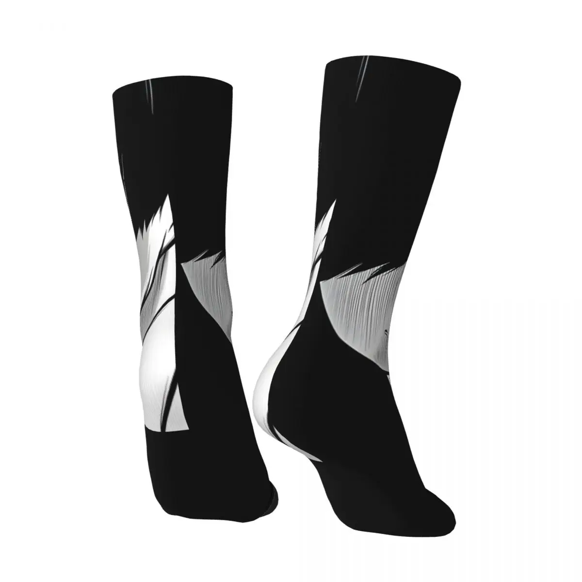 Happy Funny Men's compression Socks Mash Mashle Retro Harajuku Mashle Magic And Muscles Hip Hop Novelty Casual Crew Crazy Sock