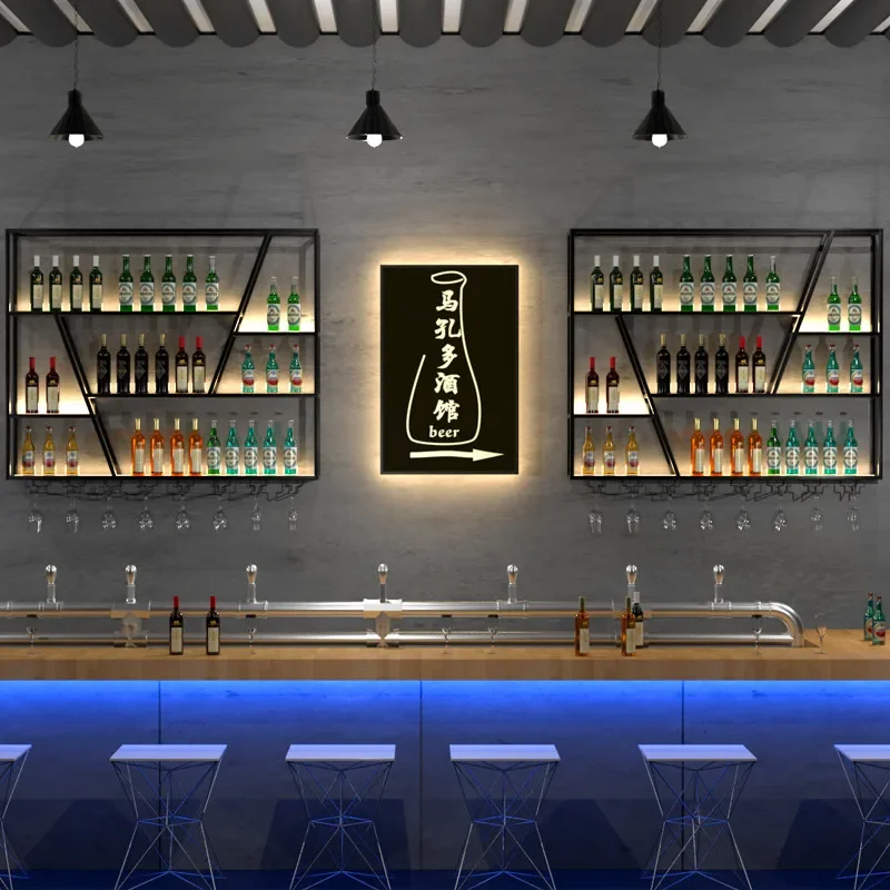 

Accent Wine Cabinet Minimalist Nordic Salon Luxurious Supermarket Wine Cabinet Italian Vine Rack Shelves Liquor House Furniture