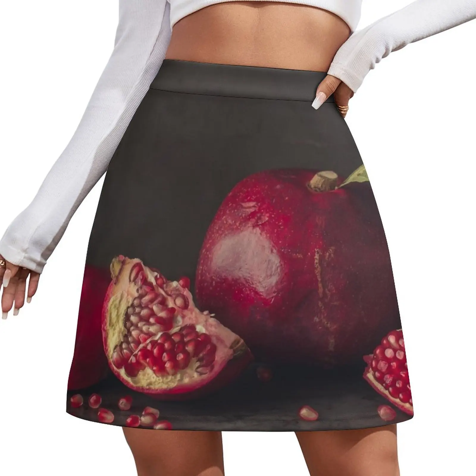 

Pomegranate Mini Skirt Women's summer dress summer clothes Mini Skirt