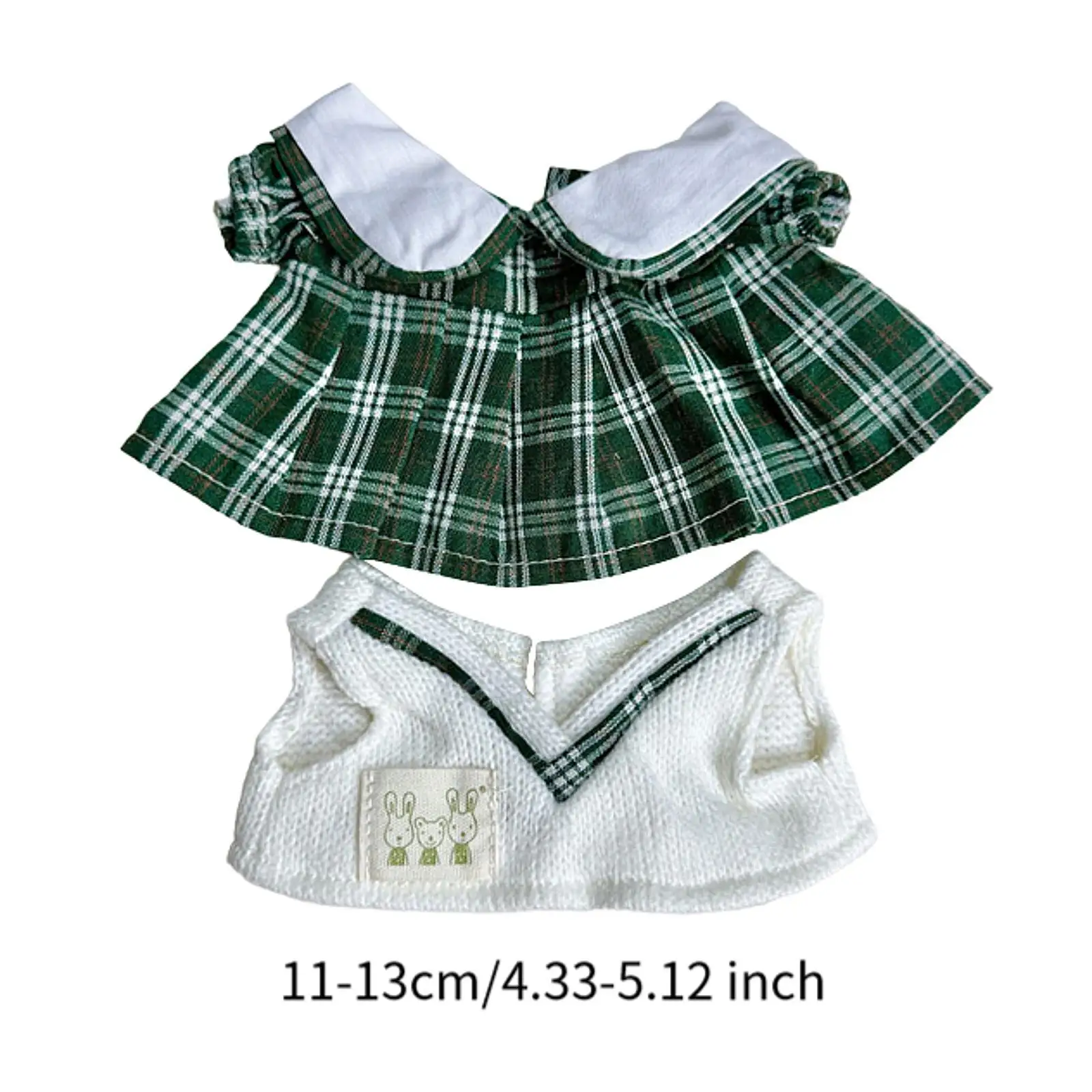 Roupas adoráveis para bonecas da moda de 20 cm – Conjunto de vestido e suéter