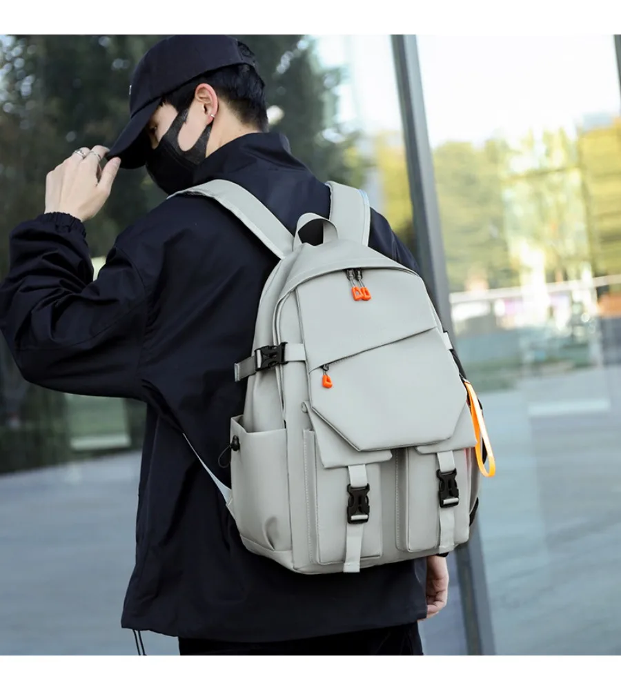 School bag for men and women large capacity nylon versatile casual computer backpack backpack campus junior high school students