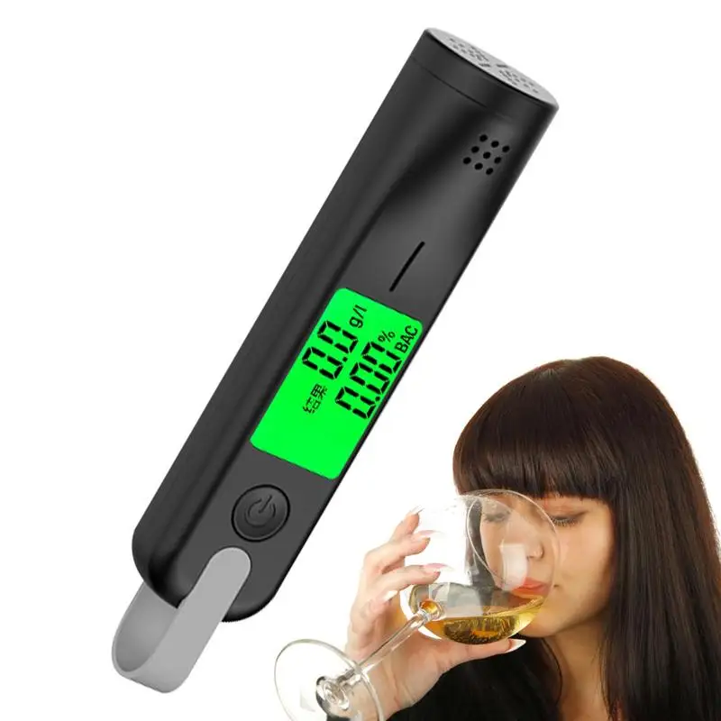 Alcohol Tester Electronic Breathalyzer With Digital Display Portable Rechargeable Non-Contact Alcohol Meter Analyzer