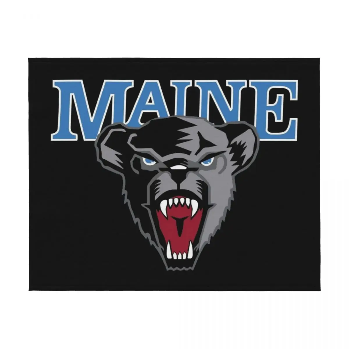 メインブラックベアーズ スローブランケット サーマル トラベル用 フランネル ポーラー 面白いギフト ブランケット