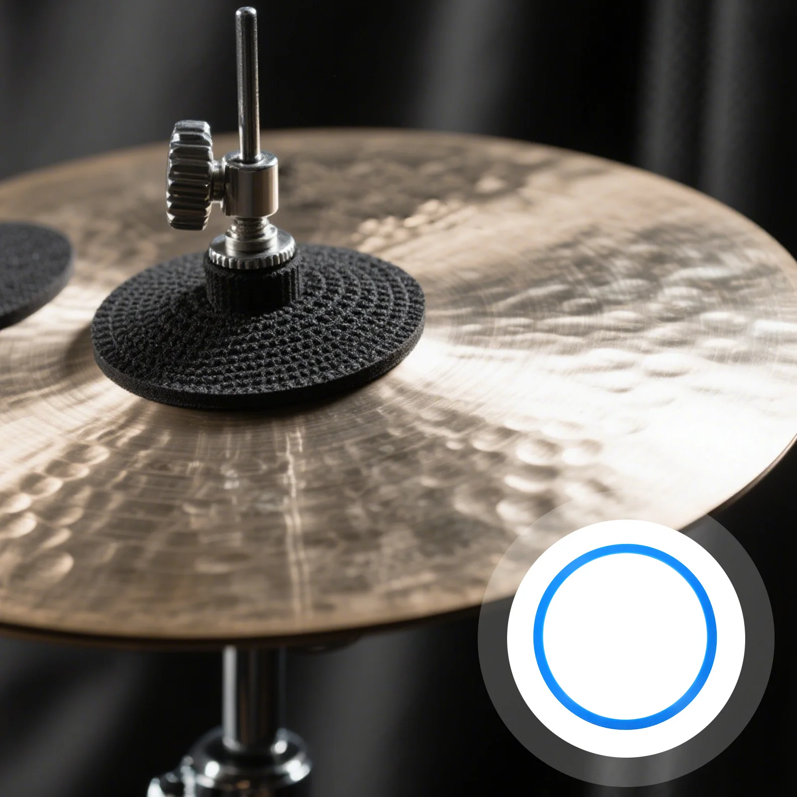 

Cymbal Mute Pads Silicone For 16 Inch Drum Set Noise Reduction Practice Tone Control Ring Black Percussion Accessories