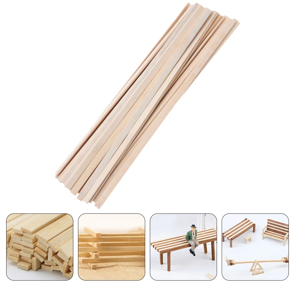 50 Pcs Bamboo Stirring Stick Cocktail Sticks Coffee Stirrers Drink Bar Swizzle Slices