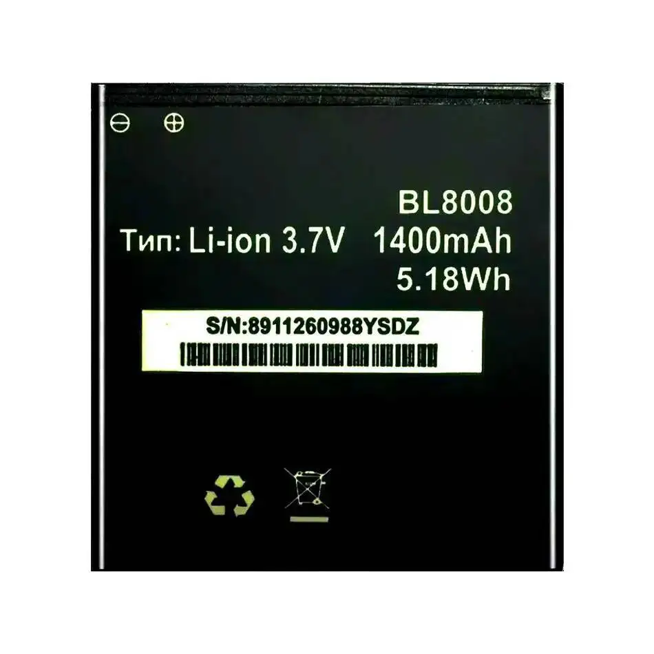 بطارية الهاتف المحمول BL8008 لـ Fly FS401 مستقرة 1400 مللي أمبير