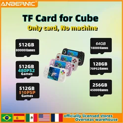 TF Card FOR ANBERNIC RG Cube Portable Handheld Game Memory Card SD Card Handheld Retro Video Game Preloaded Game 512G PS2 PSP