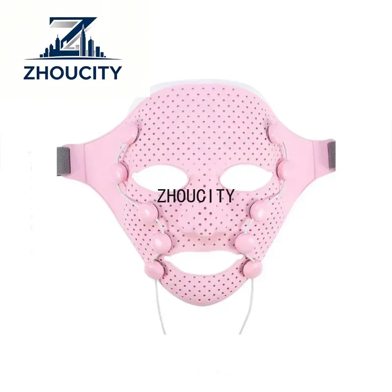 ZHOUIn Stock Reusable Wrinkle Remover Led Red Light Mask Hand Held Led Mask Glow Led Facial Mask