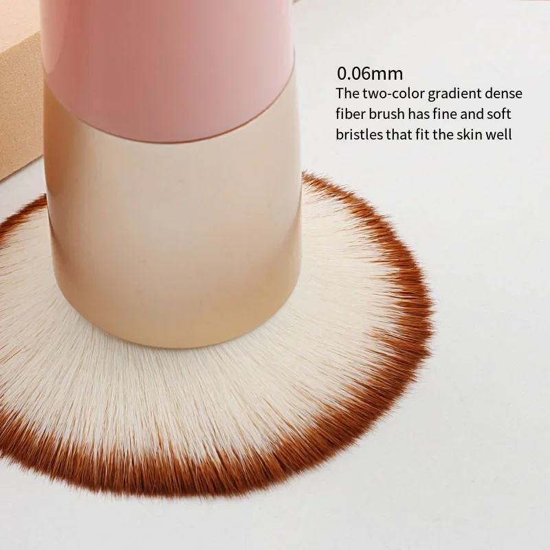 Pincel de maquiagem para base, tamanho grande, cabo curto, sem marcação, corretivo, creme bb, pequeno cais de gordura, cabeça plana, ferramentas de beleza cosmética
