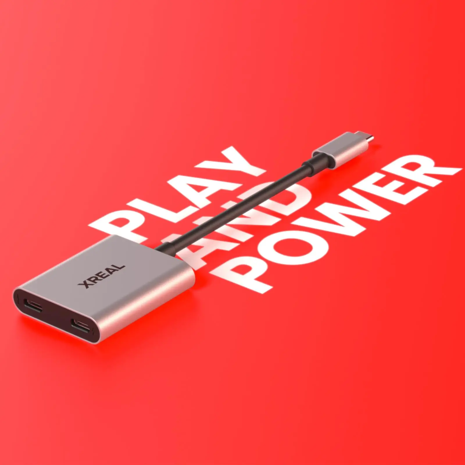 XREAL Hub USB-C 120hz 2in 1, adaptor pengisian daya Cepat PD untuk XREAL AIR/AIR2/Pro/Ultra kacamata Switch PS4 PS5
