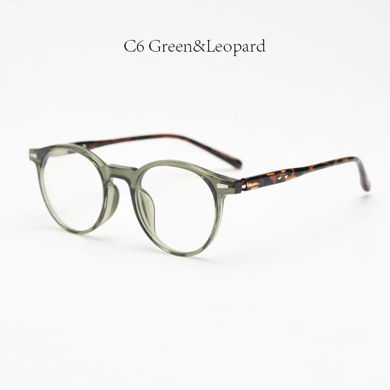 Mimiyou TR90 Nieten-Rundbrillengestell für Damen Vintage Anti-Blaulicht Optische Brillen für Herren Brillengestell UV400 Computerbrille – Detail 20