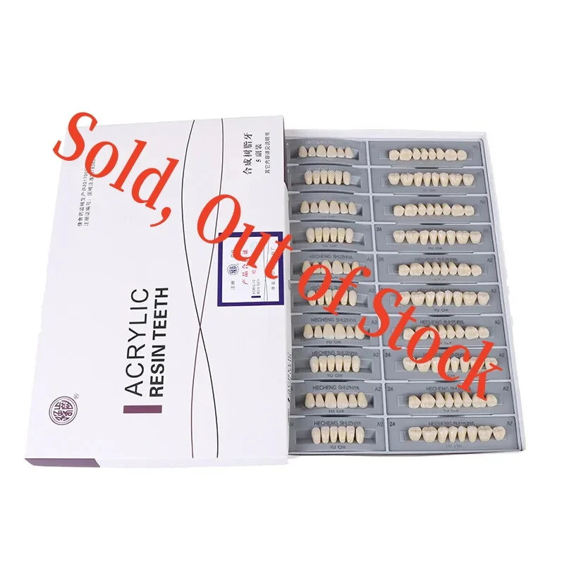 

5 компл./кор., стоматологические синтетические полимерные зубы, смола, протез, модель зубных зубов для оральных дефектов