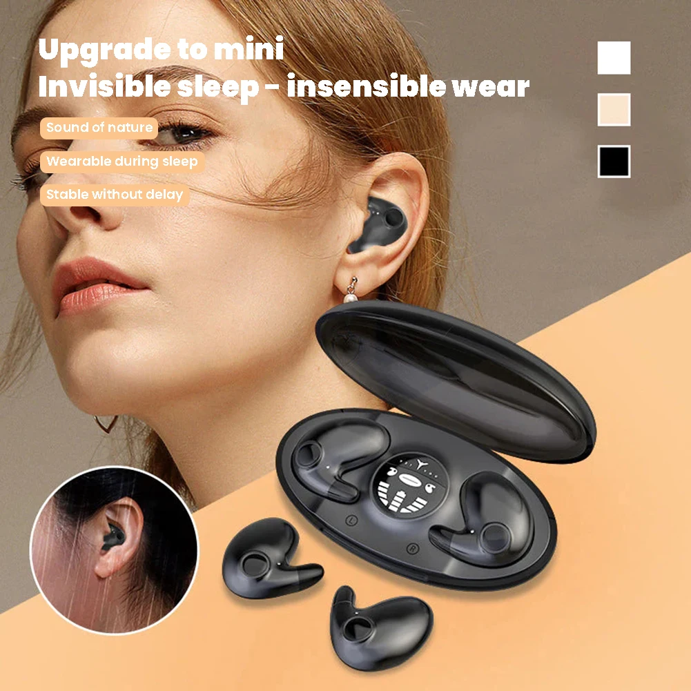 2023 Latest 5.3 Wireless Bluetooth Earphones Mini High Quality Noise Canceling​ Comfortable Bluetooth Earphone for Sleep