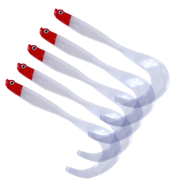 

5pcs Long Tail Jig Wobbler Worm Soft Lures 11.5CM-9G rtificial Baits Wobblers Soft Lures Shad Carp Swimbait