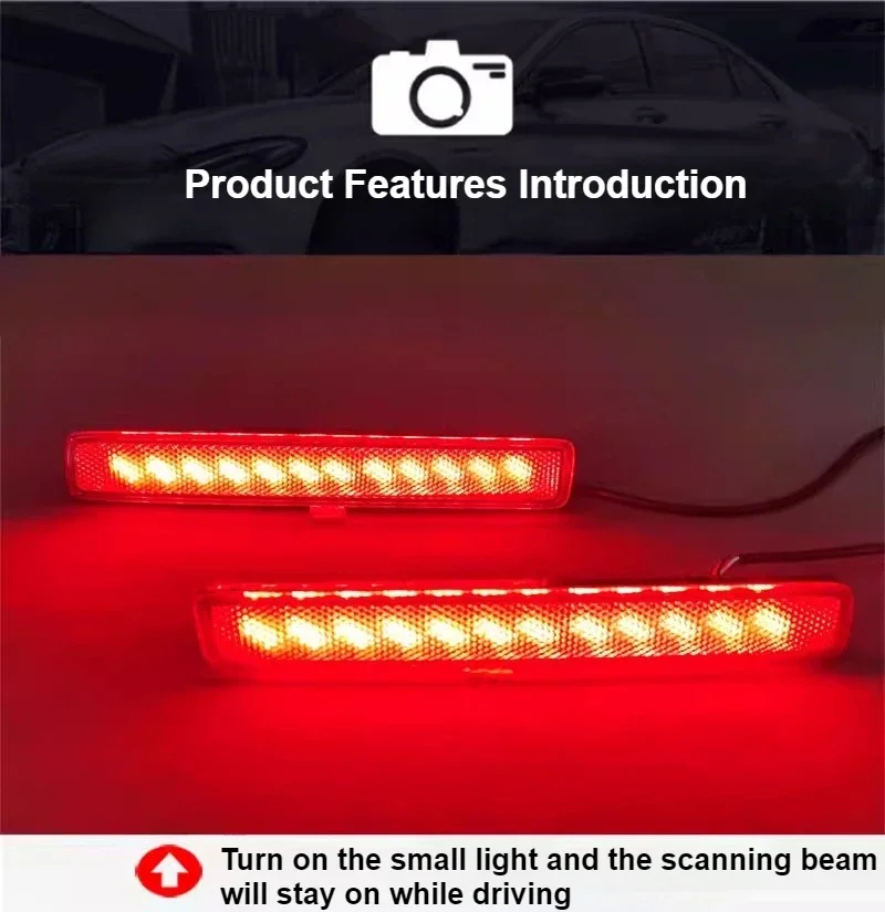Car LED Rear Bumper Light Reflector Modification Brake Light Navigation Lights For BYD Leopard TAI 3 / Denza B3‌ 2025 2026 detail image 8