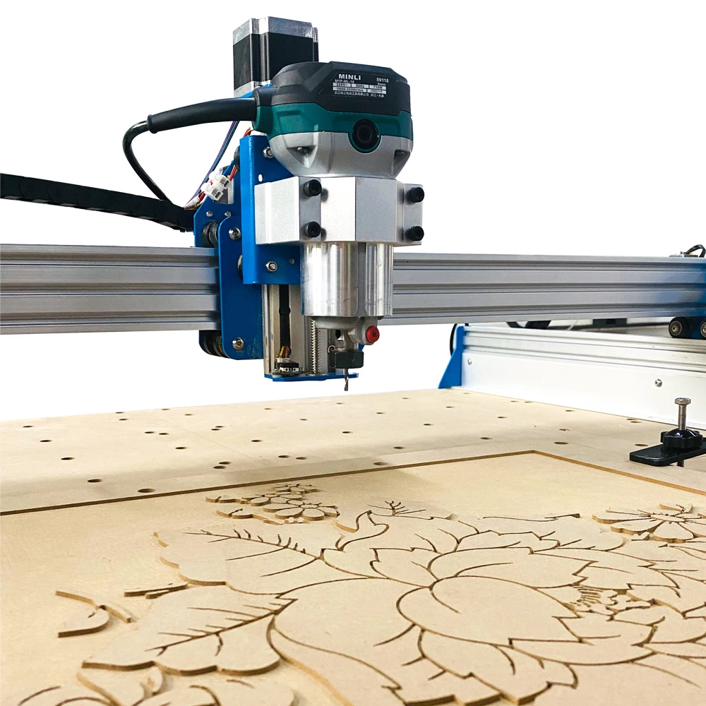 Ruilesi-máquina de grabado CNC4540 pro, husillo de 500W con soporte láser de grabado automático de gran carrera, placa de aluminio