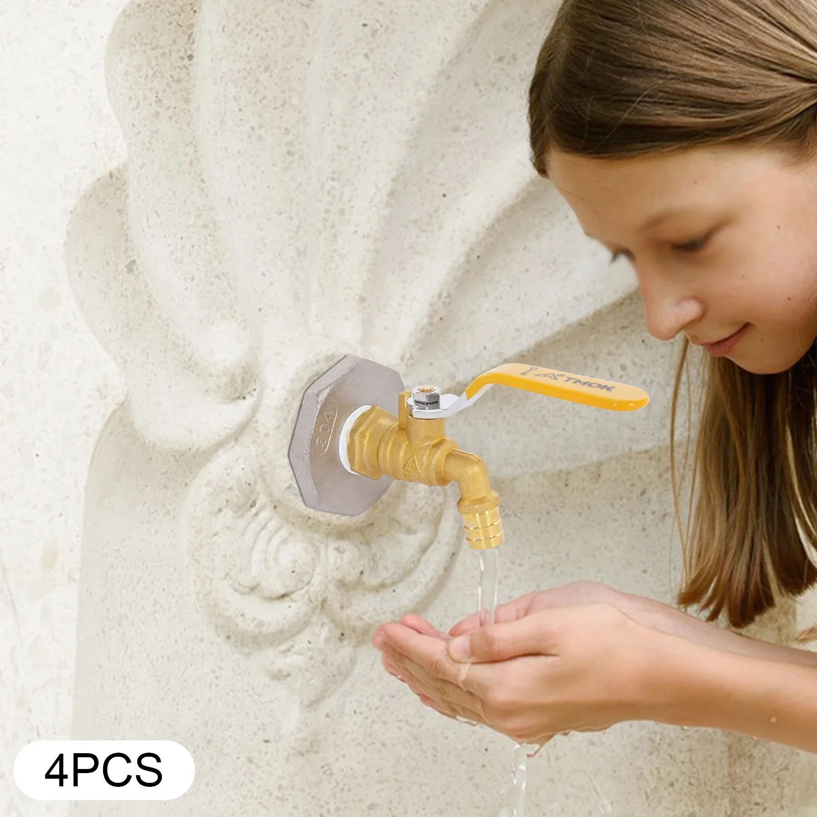 

Латунные патрубки для дождевой бочки, упаковка из 4 штук — универсальный смеситель с полированной отделкой и картриджным клапаном, конструкция из нержавеющей стали