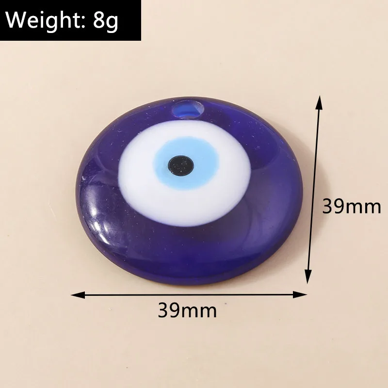 5pcs Bohemia Turkish Evil Eye Charms for DIY