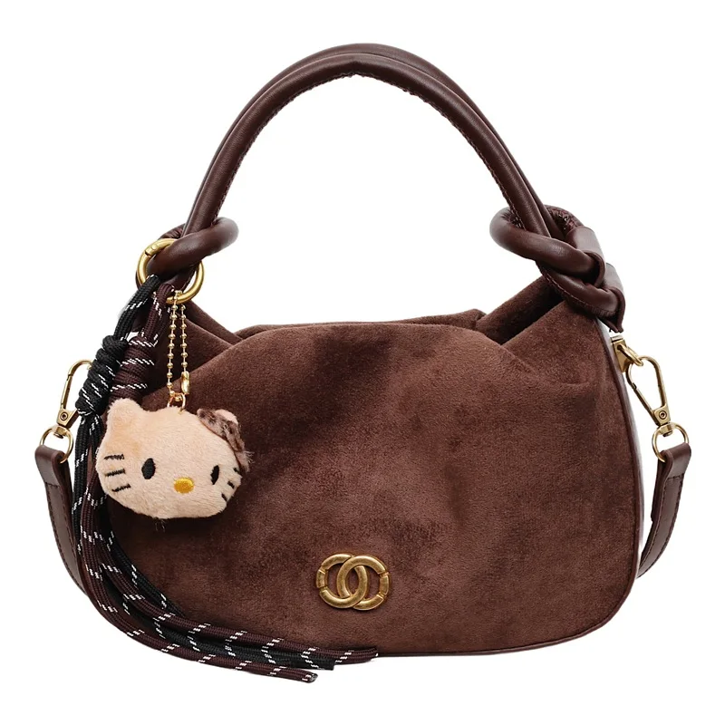 حقيبة كتف نسائية كلاسيكية لعام 2025، محفظة كروس من الجلد الطبيعي، حقيبة صغيرة ريترو للاستخدام اليومي والسفر، حقيبة يد بوهو عصرية