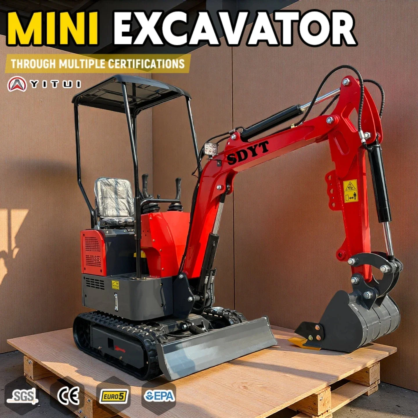 

Double Eleven Limited-Time Special Offer New 1.2-Ton Crawler Mini Excavator Easy To Operate Kubota Engine Customized