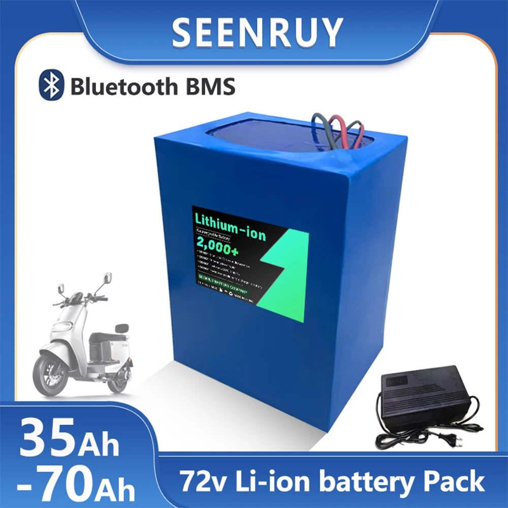 

Discount 72V 35ah 50Ah 70ah Li-ion Lithium Battery for Scooter Electric Bicycle Bike Scooter Go Cart +5A Charger Included