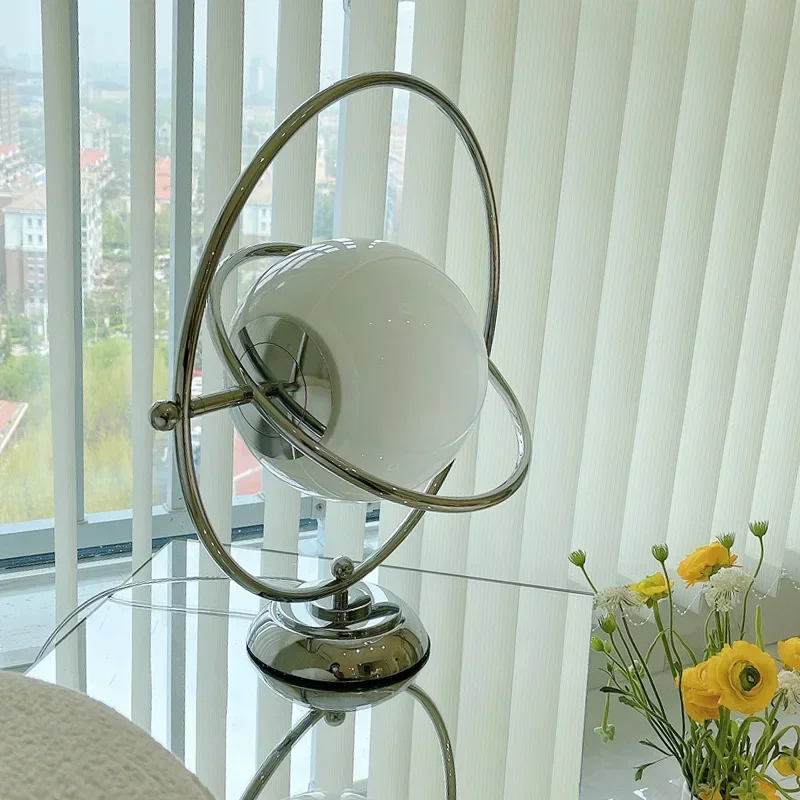 2026 Rotary Planet Table Lamps Italian Desk Light For Bedroom Living Room