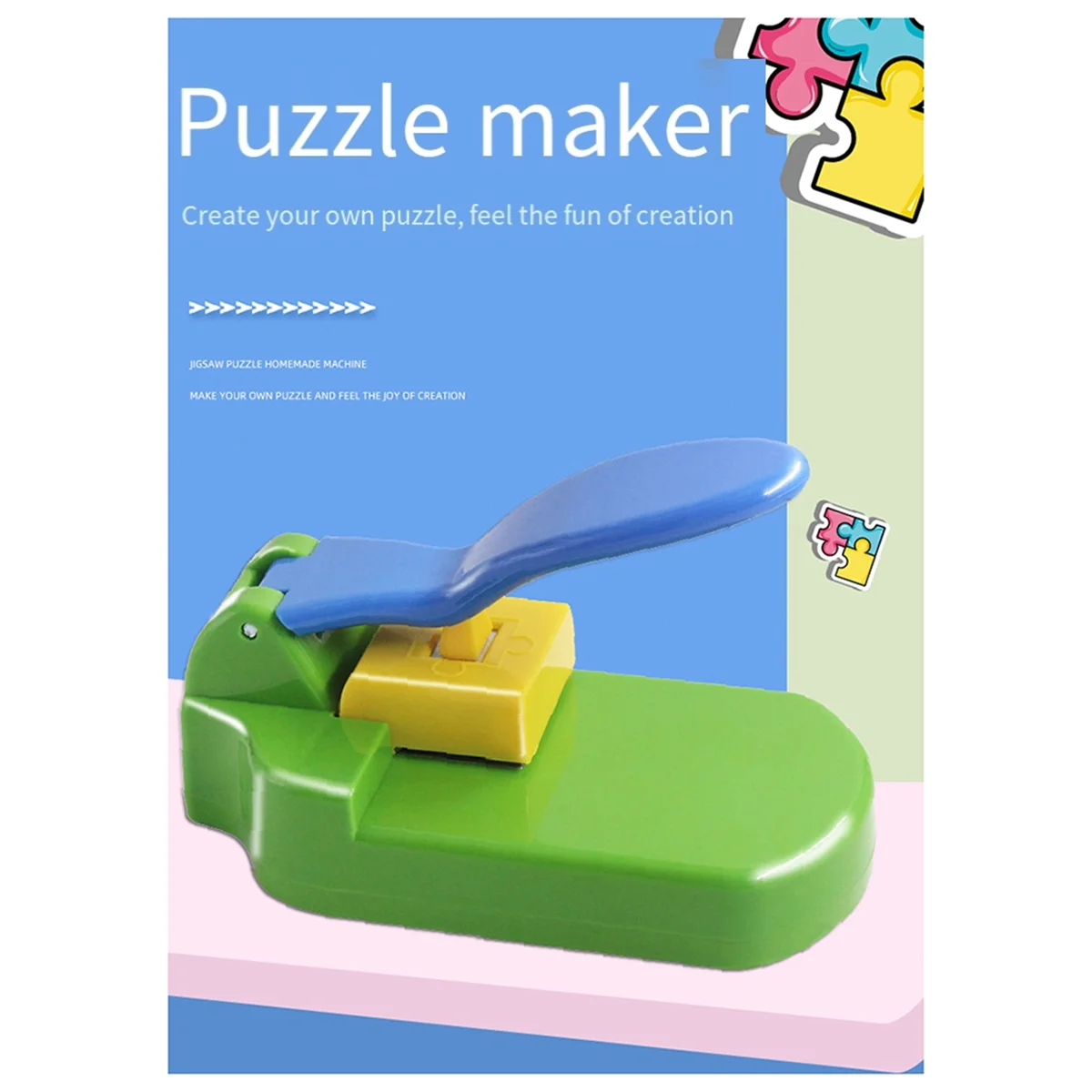 Jigsaw Puzzle Making Machine, Picture Cutting Jigsaw Puzzle Making Machine, Handmade Jigsaw Puzzle Green