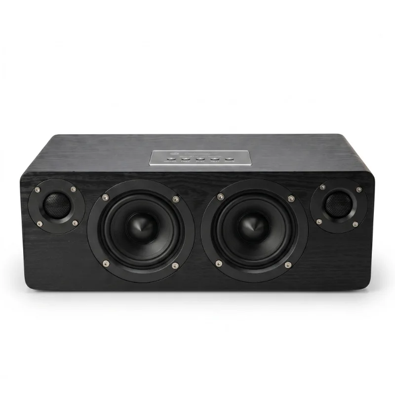 high-power active speaker computer, large volume, high sound quality, small stereo, desktop remote control wood Bluetooth stereo