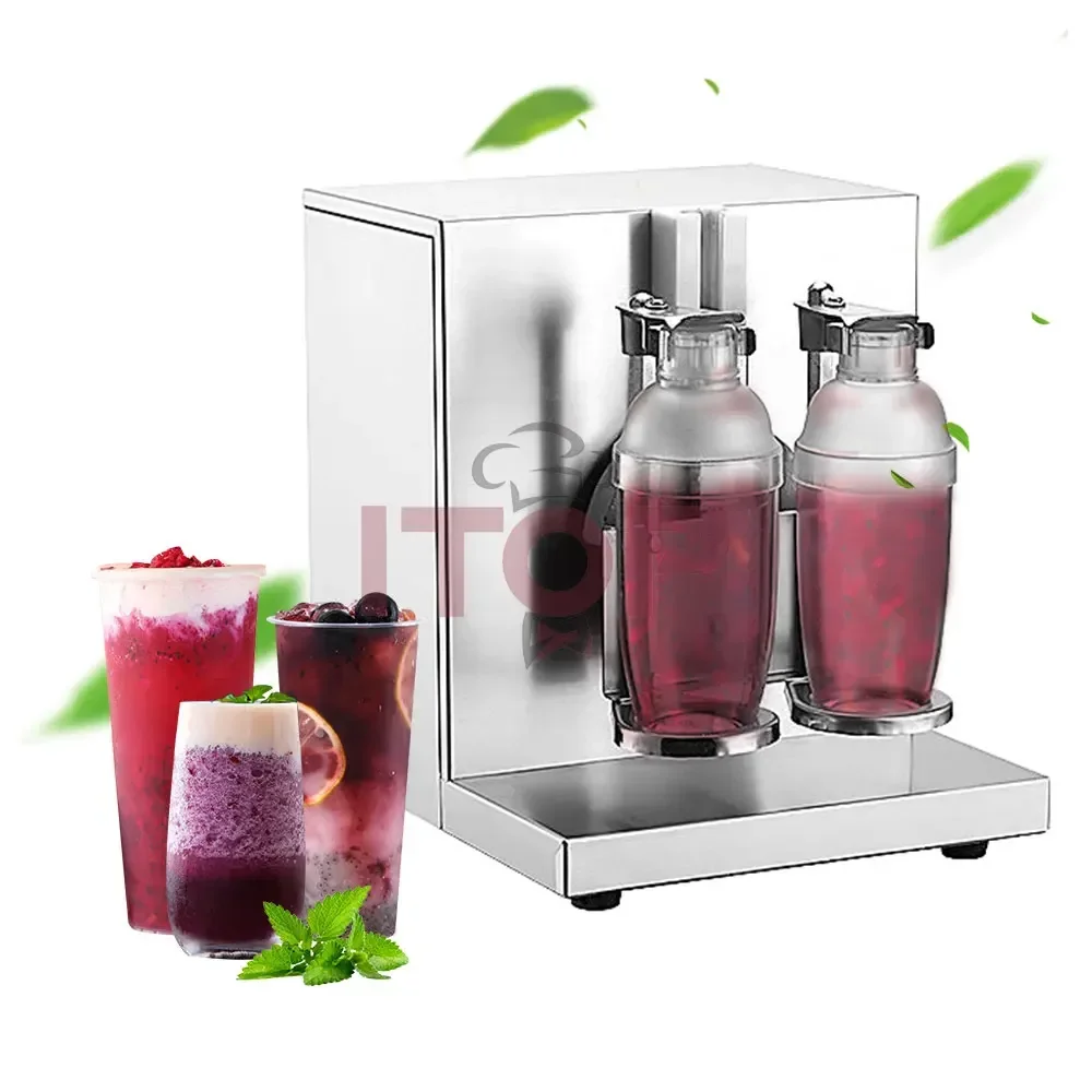 

Wholesale Double-Cups Bubble Tea Shaker Machine Hot Sale Commercial Double Head Milk Shaker Machine For Kitchen Equipment