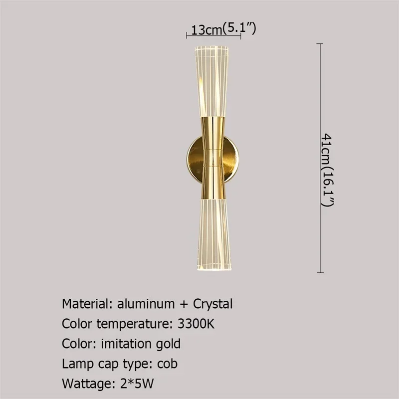 ALBERT настенные светильники для помещений, хрустальные светодиодные современные настенные светильники, бра, алюминиевый светильник для спальни, гостиной, офиса, отеля