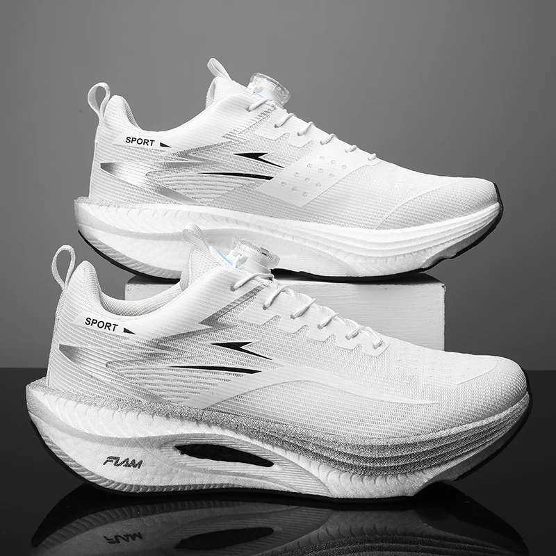Men Sports Running Shoes Casual Marathon Breathable Lightweight Women's Comfortable Athletic Nonskid Walking Sneakers Outdoors