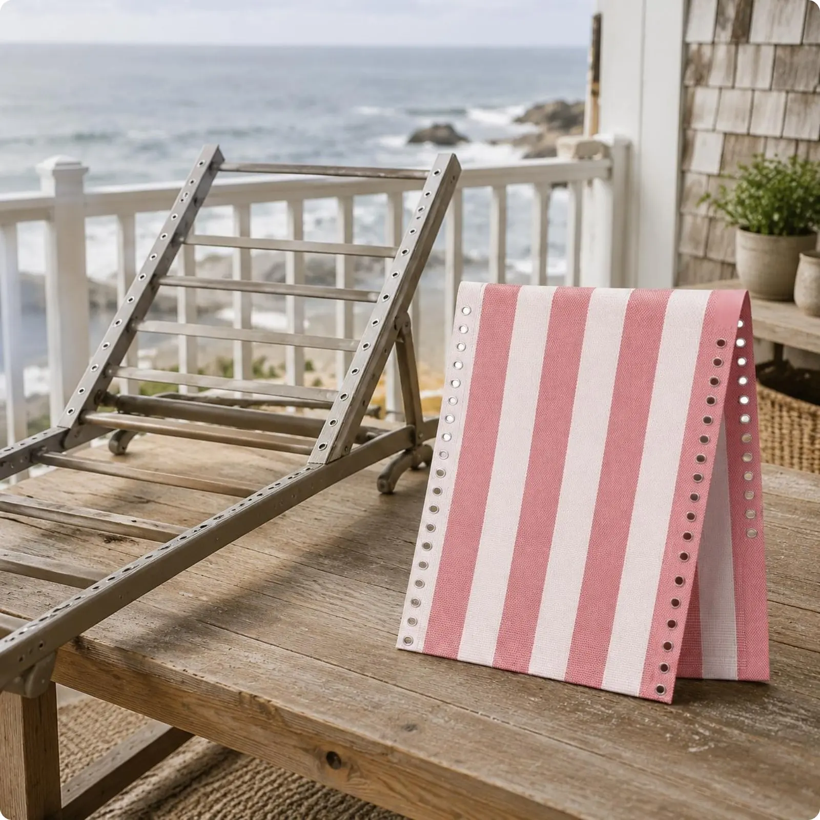 Variant: 160x48cm Pink Stripe
