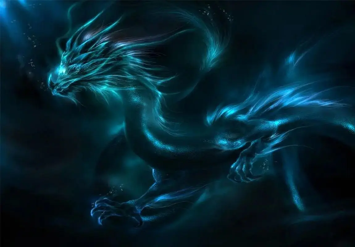 Dragon Backdrop Photography Flying In The Dark Sky Banner Decoration Background  Adult Kids Birthday Party Living Room Bedroom