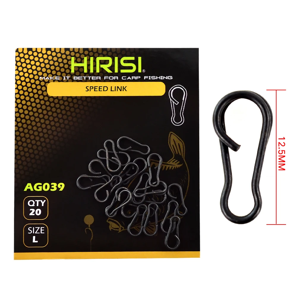 40 stücke Angeln Snap Clips Geschwindigkeit Links Angeln Wirbel Schnell Ändern Karpfen Terminal Tackle Zubehör AG039