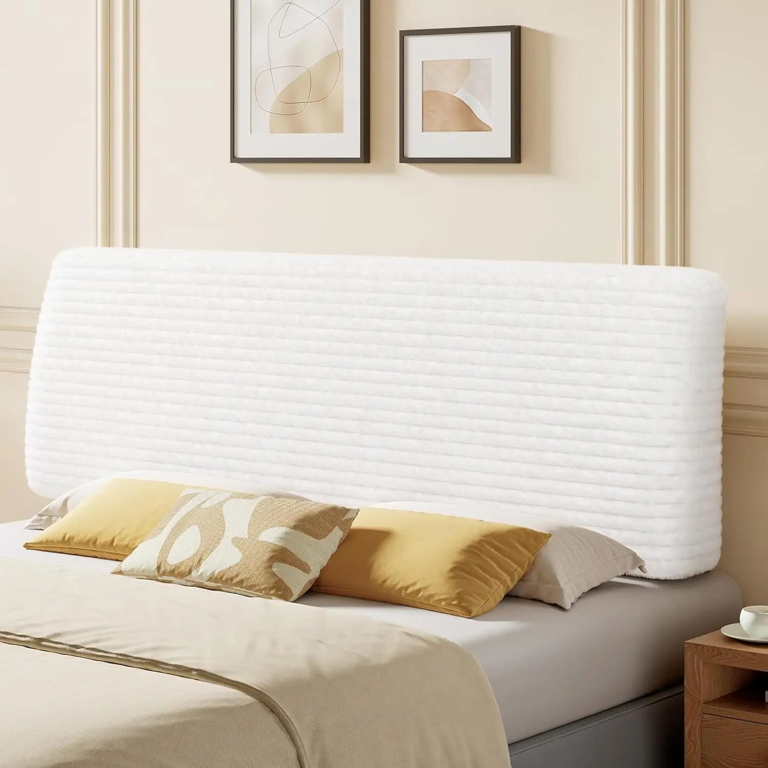 

4.7" Upholstered Headboard for King Size Bed, Height Adjustable and Ergonomic Headboard, Easy Assemble, Sturdy and Durable, Cord