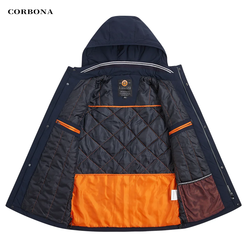 CORBONA 2022 jesienno-zimowa kurtka męska moda wędkarska Outdoor fajne męskie płaszcze Camping Business Casual robocza ubranka na prezent Parka