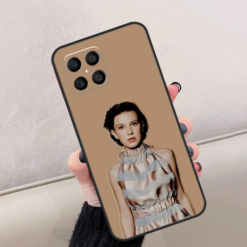 حافظة للممثل البريطاني ميلي بوبي براون لهاتف Honor Magic 7 Lite 5 6 Pro لهاتف Honor X9b X9a X9c X8a X8b X9 200 400 50 70 90