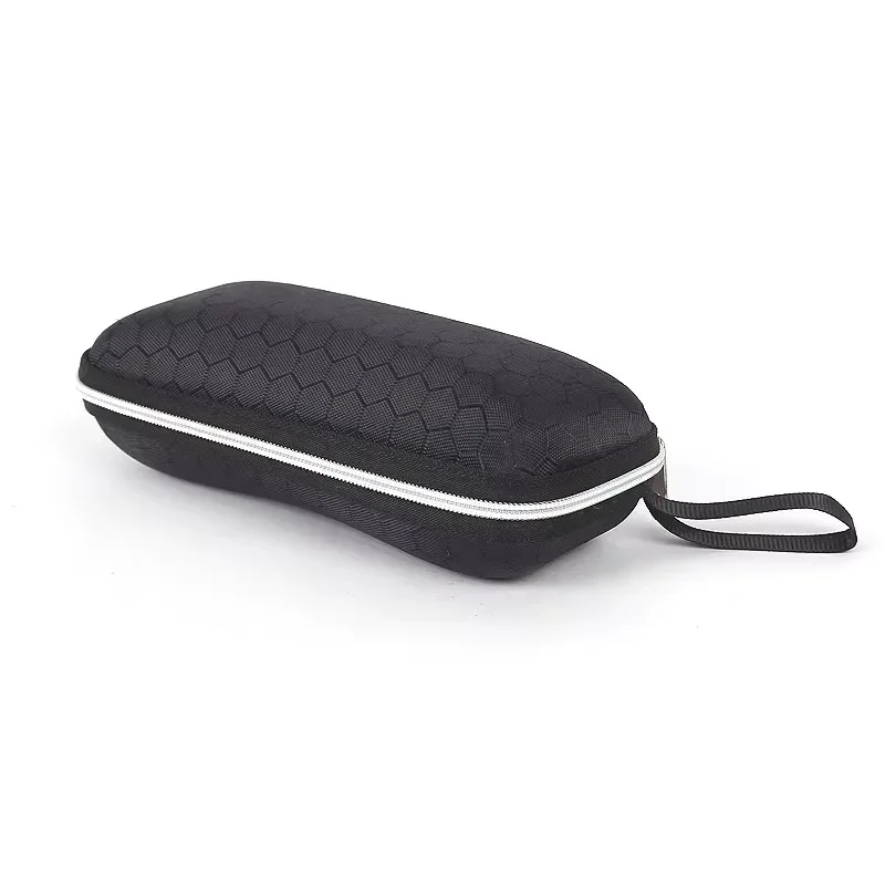 Portable Glasses Case For Women Men Sunglasses Box With Lanyard Zipper Eyeglass Case Cover Protector image 2