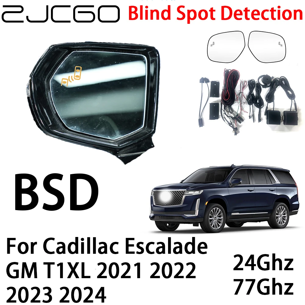 

ZJCGO Car BSD Radar Warning System Blind Spot Detection Safety Driving Alert for Cadillac Escalade GM T1XL 2021 2022 2023 2024