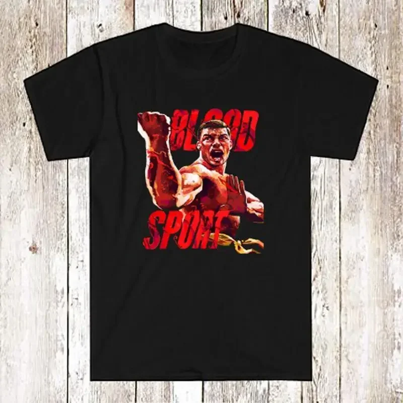 Мужская черная футболка Blood Sport, размеры S-5XL