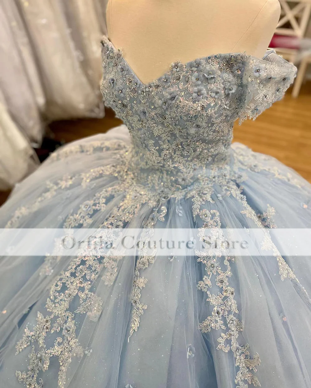 Light Sky Blue Vestidos De Xv Años 2022 Quinceanera Jurken Lace Applique Zoete 15 Mexicaanse Meisjes Brithday Dragen