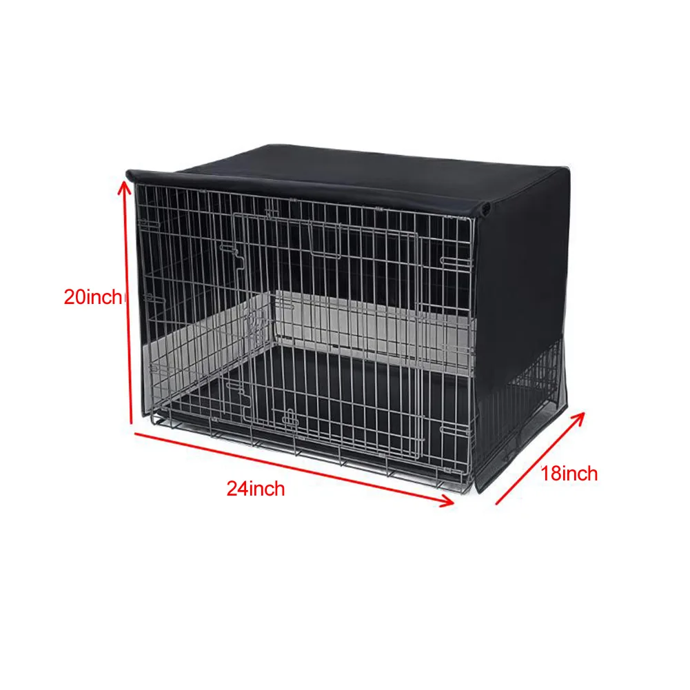 For Naps Dog Crate Cover Breathable Dog Crate Cover Kennel Privacy Cover Four-side Ventilation Heavy-duty Polyester