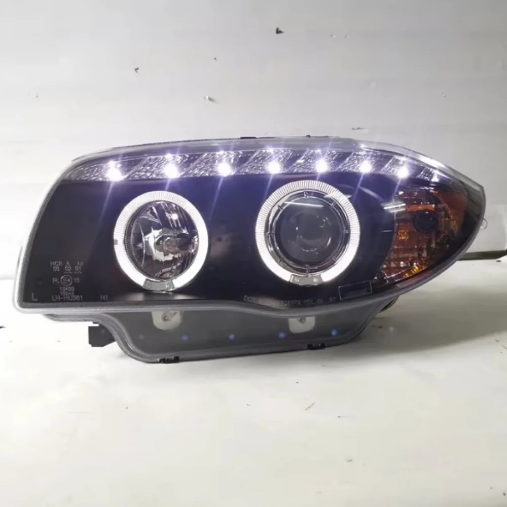 Headlight with Angel eye for BMW 1 Series E87 120i 130i 04-11 modified LED Daytime running light Turn signal Car Accessories