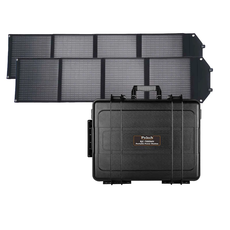 New Trending Portable Power Station 6000W Home Backup Battery Emergency 6000Wh 220V Portable Power Generator With Solar Panel