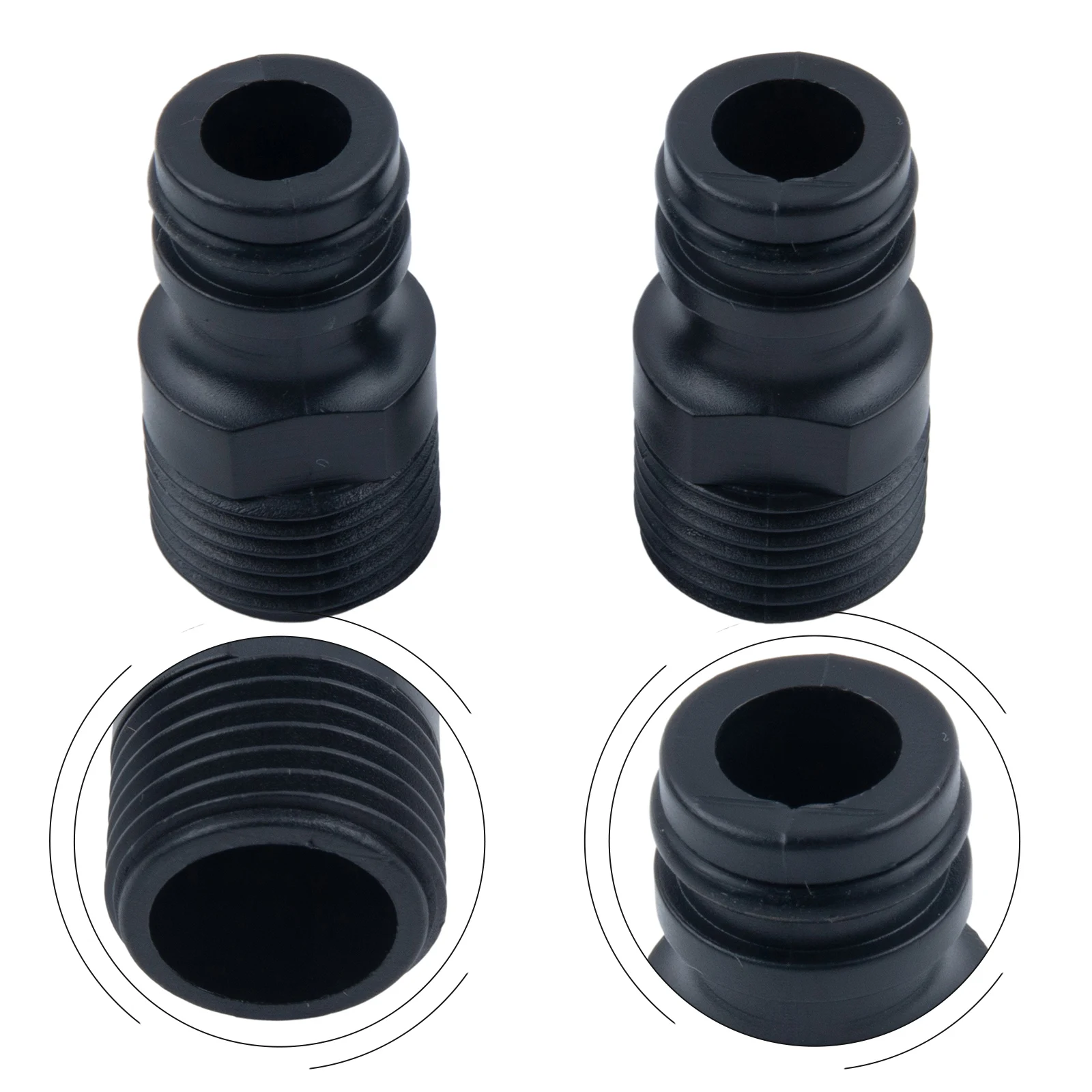 2PCS Threaded Tap Adaptor 1/2 Inch Garden Water Hose Quick Pipe Connector Fitting Garden Irrigation System Parts Adapters