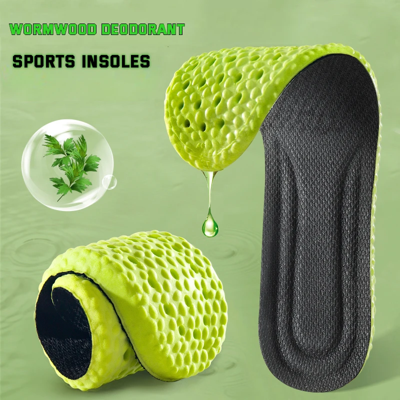 Quality PU Sport Shoes Insole Comfortable Plantar Fasciitis Insoles for Feet Man Women Orthopedic Shoe Sole Running Accessories